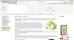 Desktop Screenshot of globalnaturopath.com